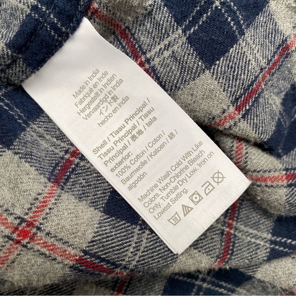 J Crew Flannel Plaid Slim Fit Button Up Shirt - Picture 13 of 14